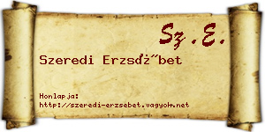 Szeredi Erzsébet névjegykártya